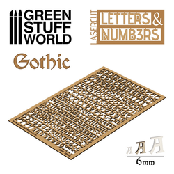 Green stuff world Gothic 6mm Letters and Numbers