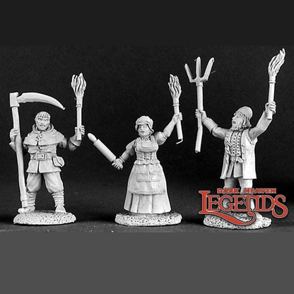 03123: Townsfolk VIII: Village Mob (3)