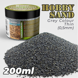 Thin Hobby Sand- Dark Grey - 200ml - Green Stuff World