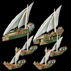 Elf Booster Fleet  For Armada By Mantic. 6 Ships For Tabletop Wargaming