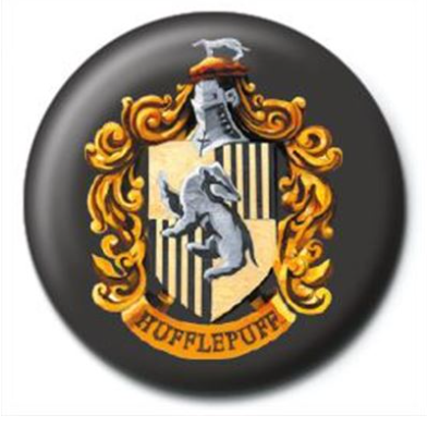 Hufflepuff Crest Badge - Harry Potter hufflepuff house crest Badge