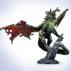 Draculus The Cunning  from the Dungeons and Lasers range is a plastic dragon miniature