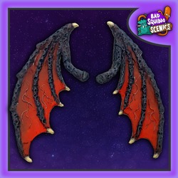 Demonic Wings for your conversion needs by Bad Squiddo Games, a pair of 28mm resin wings