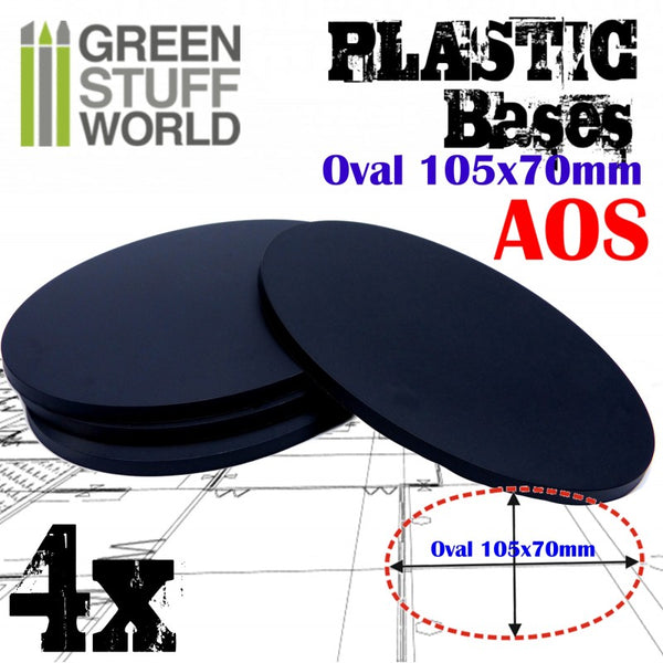 Plastic Bases - Oval Pill 105x70mm -9892- Green Stuff World