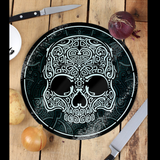 Graphic Skull Glass Chopping Board
