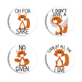 Oh For Fox Sake Badge Pack Of 4