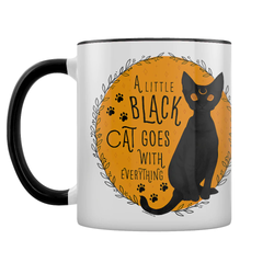 A Little Black Cat Goes With Everything Mug