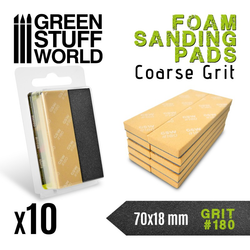 Coarse grit foam sanding pads number #180 by Green Stuff World
