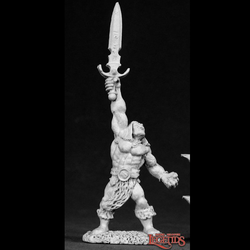 Reaper Miniatures 02316 Brom is a metal miniature representing a Human Barbarian sculpted by Mark Kay for your tabletop gaming and hobby needs.