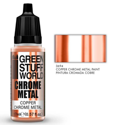 Green Stuff World Copper chrome paint is an alcohol-based metallic paint 