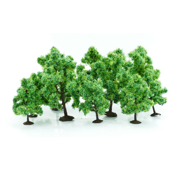 Gaugemaster Deciduous Trees for your scale model railway, dioramas and gaming tables, with a mix of green foliage and brown trunks
