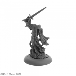 Wraith from the Dark Heaven Legends metal range by Reaper Miniatures sculpted by Bob Ridolfi. Holding a sword up high