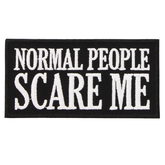 Normal People Scare me iron on b...