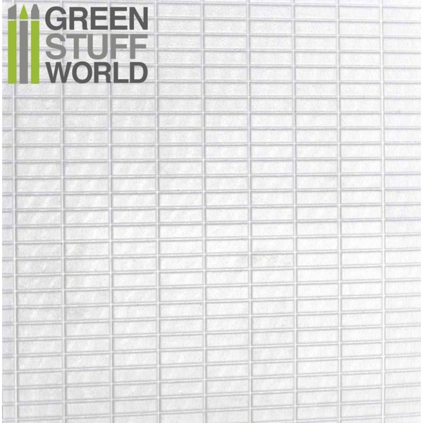 ABS Plasticard Large Rectangles Textured Sheet by Green Stuff World
