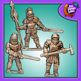A pack of three metal miniatures...