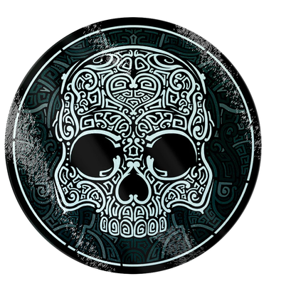 Graphic Skull Glass Chopping Board