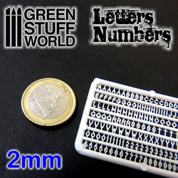 green stuff world 2mm Letters and Numbers