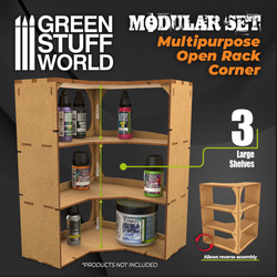 GReen Stuff World Modular Set Multipurpose Open Rack Corner 