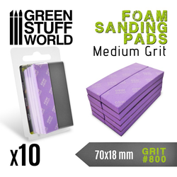 Medium grit foam sanding pads number #800 by Green Stuff World