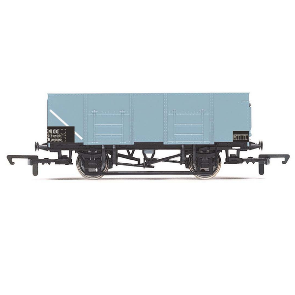 21T Mineral Wagon B316500 by Hornby. A grey wagon 