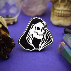 Grim Reaper Enamel Pin Badge