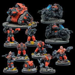 Deadzone Forge Father Brokkrs Booster - MGDZF105 by Mantic Games. Sci Fi miniatures and vehicles 
