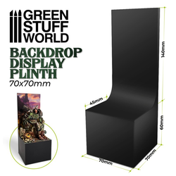 14cm Backdrop Display Plinth - Green Stuff World