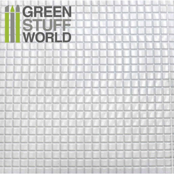 ABS Plasticard Medium Squares Textured Sheet by Green Stuff World 