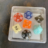 Reaper Miniatures Sophie's Lucky Dice. 7 RPG dice