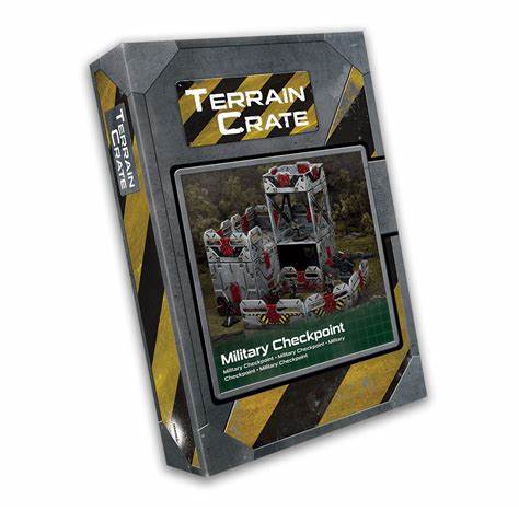 Military Checkpoint - Terrain Crate (28mm Sci-fi Scenery) :www.mightylancergames.co.uk