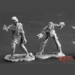 Reaper Miniatures dark heaven legends metal miniatures range 03604 Billy & Earnest, Zombies sculpted by Gene Van Horne and Kevin Williams