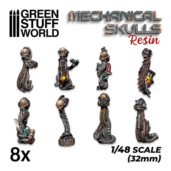 Resin Mechanical Skulls by Green Stuff World
