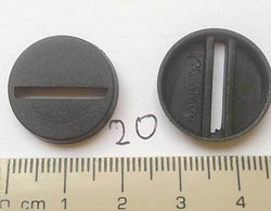 Miniature Bases: 20mm round Slotted (20 bases per blister)
