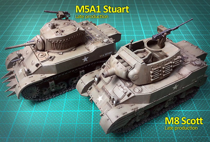 rubicon m8 scott/ m5a1 stuart