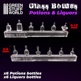 Transparent resin potion and liquor bottles by Green Stuff World