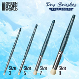 Premium Dry Brush Set by Green Stuff World from their Blue Series supplied in a box.