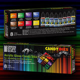 Acrylic Candy Ink Paints -Set x8  - GSW