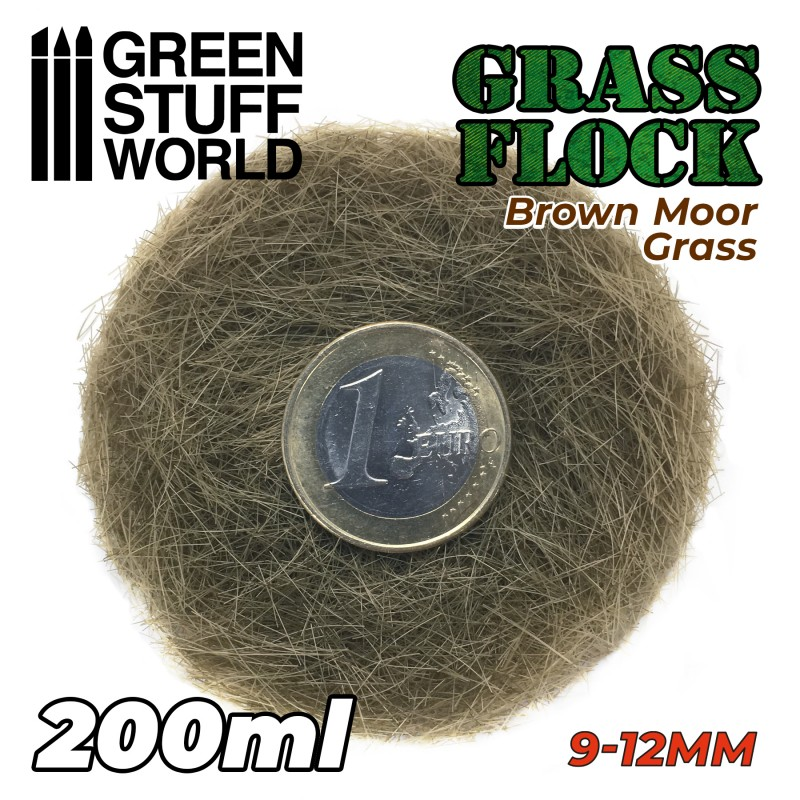 Brown Moor Grass 9-12mm Flock -200ml- GSW