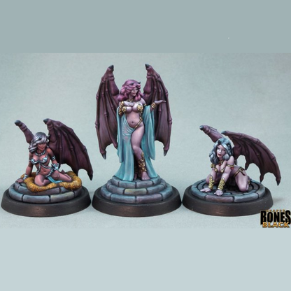 reaper miniatures 44160 Demonic Temptation Succubi - Bones Black