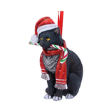 Nemesis Now Candy Cane Cat Hanging Ornament - Lisa Parker