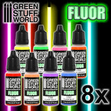 Fluor Paints Set -9353-  Green Stuff World