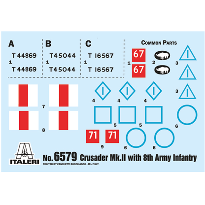 Crusader Mk. II with 8th Army Infantry - 1:35 - Italeri 