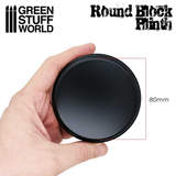 8cm Black Round Top Display Plinth by Green Stuff World