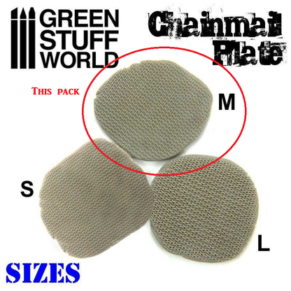 Green Stuff World Chainmail Size M Texture Plate