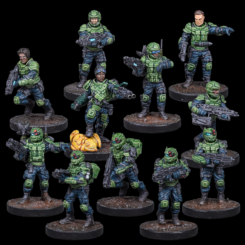 Deadzone 3rd Edition Two Player Starter Set  by Mantic Games miniature gamign figures 