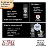 instructions for using Snow & Tundra - GameMaster Terrain Primer - Army Painter