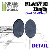 Plastic Bases - Oval Pill 60x35mm -9889- Green Stuff World
