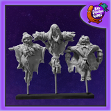 Pack of three resin Scarecrows from Bad Squiddo Games