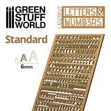 Green stuff world Standard 6mm Letters and Number