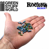 Resin Projectiles Rockets & Missiles by Green Stuff World in a hand